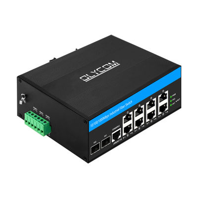 Bộ chuyển mạch PoE công nghiệp có quản lý 8 cổng Gigabit SFP Fiber 240W PoE chủ động DC48V DIN Rail