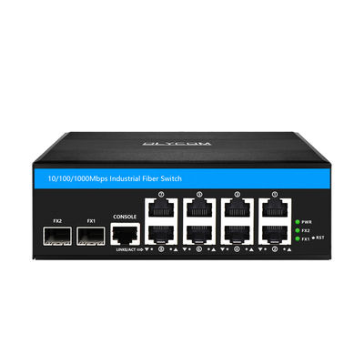 Bộ chuyển mạch PoE công nghiệp có quản lý 8 cổng Gigabit SFP Fiber 240W PoE chủ động DC48V DIN Rail