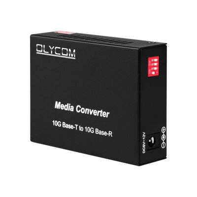 Bộ chuyển đổi phương tiện cáp quang SFP+ 10G không quản lý với công tắc DIP Bộ chuyển đổi cáp quang cho Trung tâm dữ liệu và Mạng trục LAN