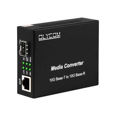 Bộ chuyển đổi phương tiện cáp quang SFP+ 10G không quản lý với công tắc DIP Bộ chuyển đổi cáp quang cho Trung tâm dữ liệu và Mạng trục LAN