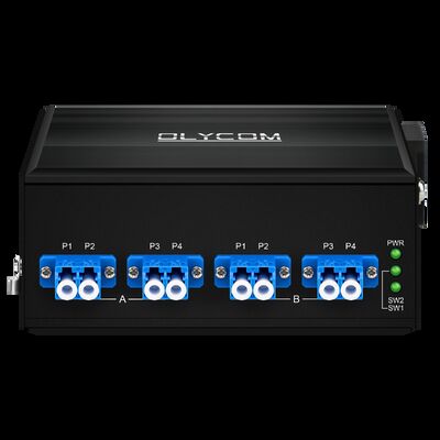 Chuyển đổi bỏ qua quang sợi với kết nối LC / SC đầu vào điện kép AC / DC và loại sợi SM / MM cho độ tin cậy cao