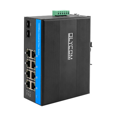 8 Cổng Gigabit PoE Switch SFP Fiber Uplink không quản lý mạng CE không quạt