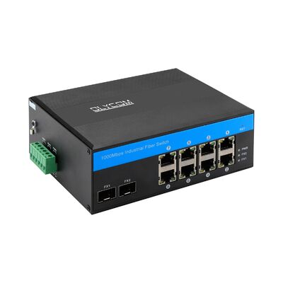 8 Cổng Gigabit PoE Switch SFP Fiber Uplink không quản lý mạng CE không quạt