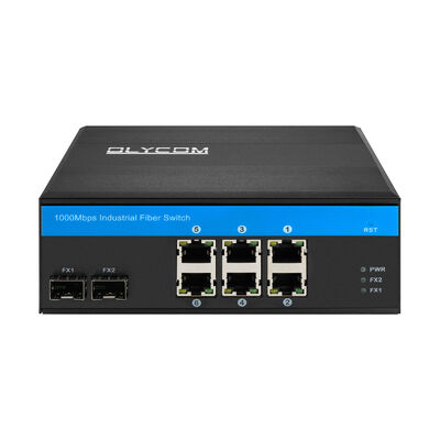 Bộ chuyển mạch PoE công nghiệp 8 cổng Gigabit Ethernet không quản lý, gắn DIN, CE FCC