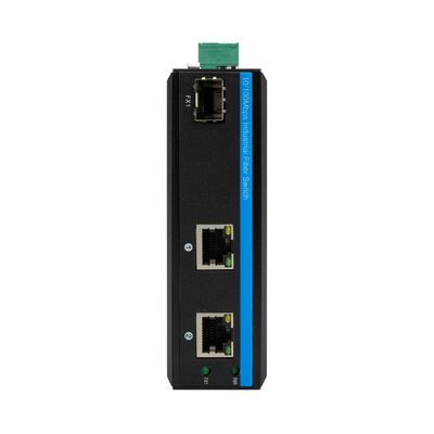 Mini Industrial Network PoE Switch 10/100Mbps SFP Slot Fast Ethernet DC48V DIN Mounted