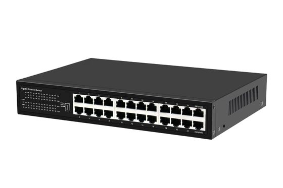 Chuyển đổi Ethernet Gigabit 24-Port với chế độ thông minh Không có quạt