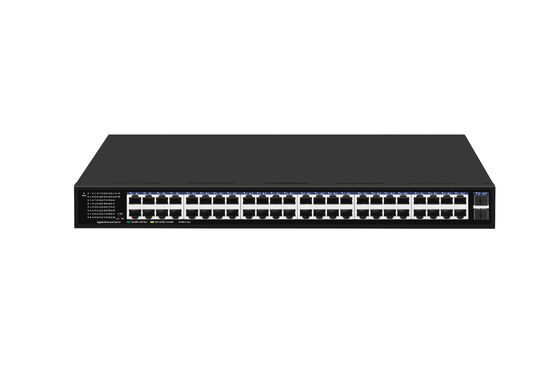 48-Port Gigabit Ethernet Switch SFP Fiber Uplinks Unmanaged Rack Mounted 220V Input CE Danh sách