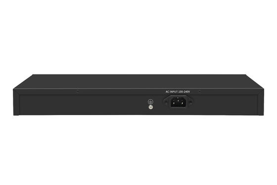 24 cổng PoE Switch 2.5G Fiber Gigabit Ethernet 300W Ngân sách 15.4W/30W Unmanaged CE