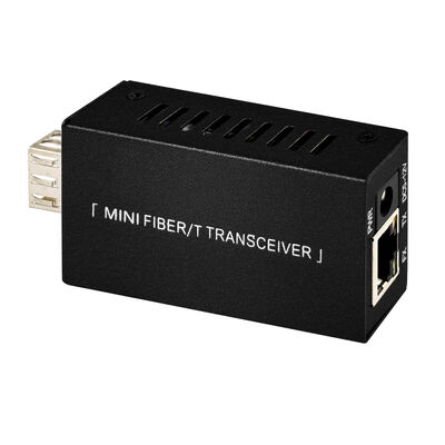 Bộ chuyển đổi truyền thông sợi quang mini Gigabit DC5V DC12V Compact Size 20KM Extension CE