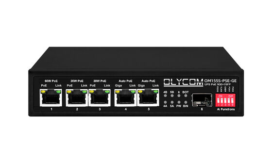 Chuyển đổi Gigabit PoE MPPT Bộ điều khiển sạc mặt trời SFP Input DC12V/DC24V/DC48V