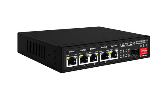 Chuyển đổi Gigabit PoE MPPT Bộ điều khiển sạc mặt trời SFP Input DC12V/DC24V/DC48V