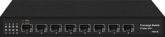 8-Port Full 10G SFP + Fiber Ethernet Switch 1G 2.5G phù hợp Không quản lý Fanless CE FCC
