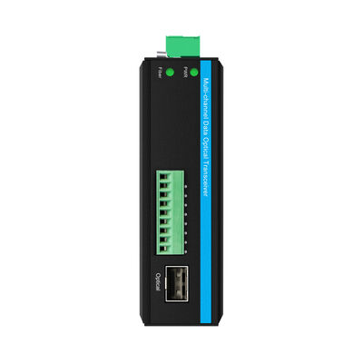 4 Port Contact Closure Fiber Optic Transceiver Bidi vận chuyển cho giám sát công nghiệp CE