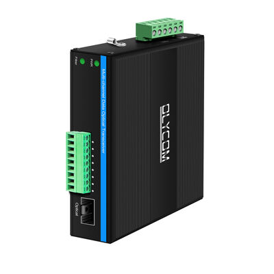 4 Port Contact Closure Fiber Optic Transceiver Bidi vận chuyển cho giám sát công nghiệp CE