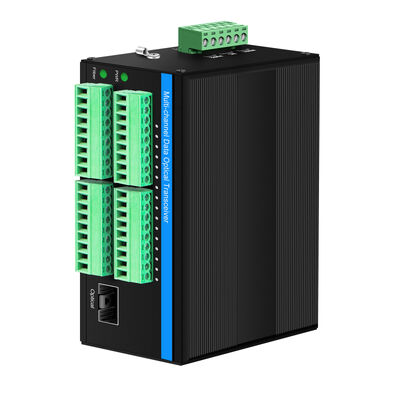 Bộ chuyển đổi sợi quang tiếp xúc khô 16 kênh DIN RAIL hai chiều cho báo động công nghiệp