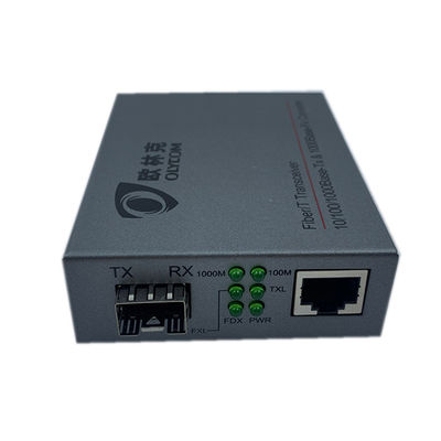 Bộ chuyển đổi phương tiện truyền thông Ethernet cáp quang để bàn thông thường 10/100 / 1000Mbps