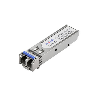 Bộ thu phát mô-đun SFP mini GBIC 1.25G Đầu nối LC Singlemode 1310nm với DDM