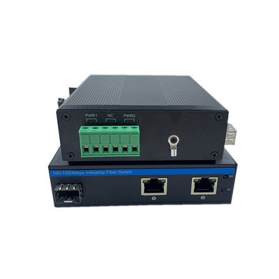 Chuyển đổi mạng công nghiệp 10/100m 1 Sfp 2 Rj45 Chuyển đổi mạng không quản lý IP40 DC 9-36V