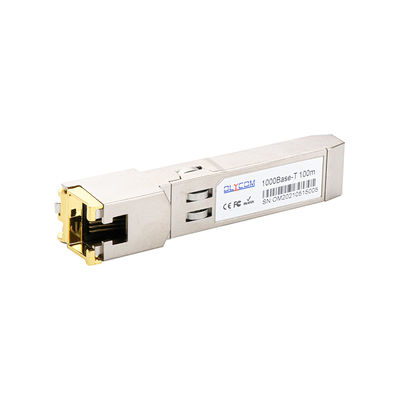 Bộ thu phát mô-đun SFP 10/100 / 1000BASE-T RJ45 SFP 100m qua cáp Cat5 UTP Có thể cắm nóng