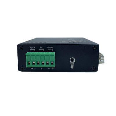Bộ chuyển mạch mạng công nghiệp 4 cổng Gigabit SFP Ethernet quang học không quản lý Din Rail