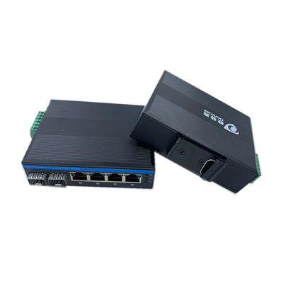 Bộ chuyển mạch quang công nghiệp Gigabit 6 cổng, mạng quang 100M/1G, không quản lý, FCC CE, không quạt