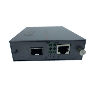 Đầu vào DC 5V1A Bộ chuyển đổi phương tiện truyền thông Ethernet cáp quang Sfp sang Rj45 MDI tự động