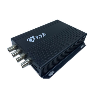 4 cổng 1080P Video Over Ethernet Converter Coax Multimode Fiber Converter 12V