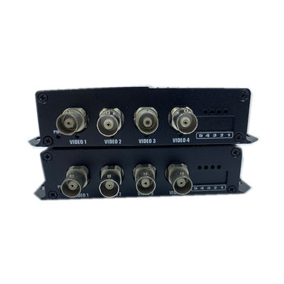 4 cổng 1080P Video Over Ethernet Converter Coax Multimode Fiber Converter 12V