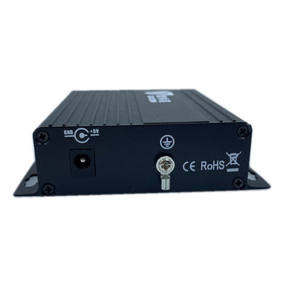 Dữ liệu chuẩn FC 1ch Bộ phát và bộ thu cáp quang tương tự cho Camera PTZ Màu đen