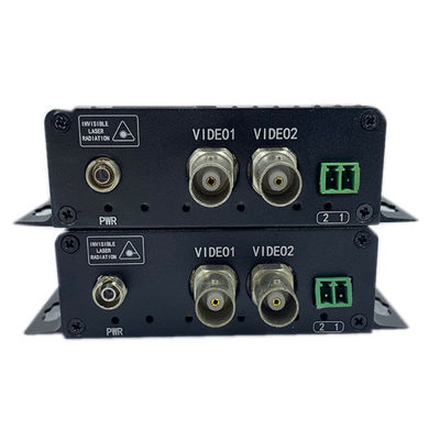 1080P BNC Video Optical Fiber Converter Với RS485 Dữ liệu FC Trên Multimode Fiber DC12V CE