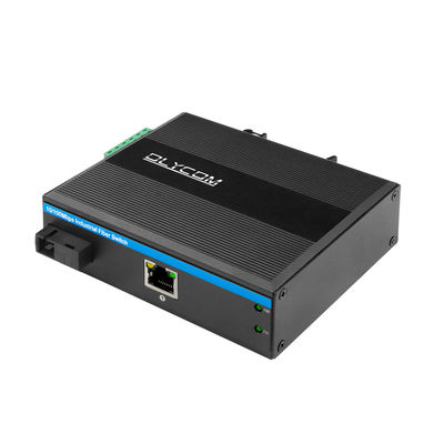 Single Fiber SC Poe Fiber Media Converter 10/100M Fast Ethernet 15.4W 30W IP40 CE