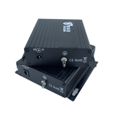 Bộ chuyển đổi phương tiện video tương tự với dữ liệu RS485/RS422 Mở rộng sợi quang SM/MM CE DC5V DC12V