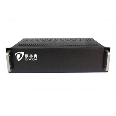 Video Media Converter Chassis 3U Rack Cho Video Optical Converter Điện vào kép