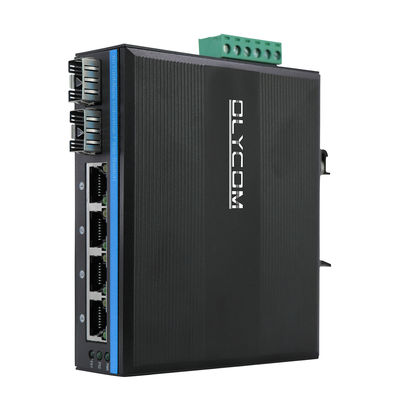 Industrial Network Switch 6 Port Fast Ethernet 10/100Mbps Fiber Network Realtek Không quản lý