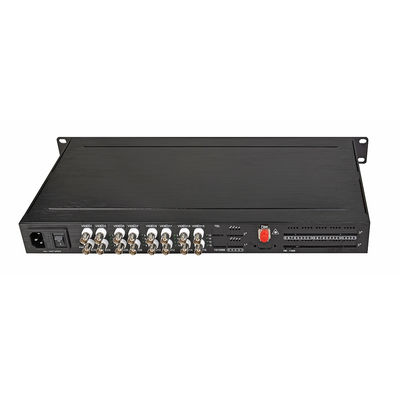 HD 1080P AHD CVI TVI Fiber Video Digital Optical Converter 16 cổng AC 220V đầu vào