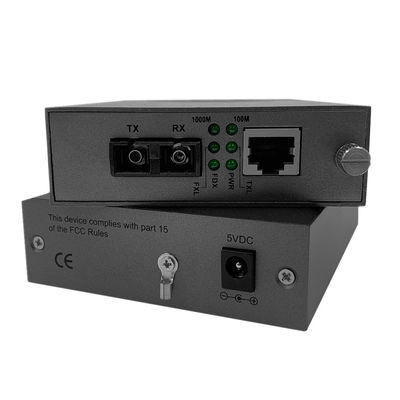 Bộ chuyển đổi phương tiện truyền thông Ethernet cáp quang 30W POE Rack Gắn Cổng SC song công