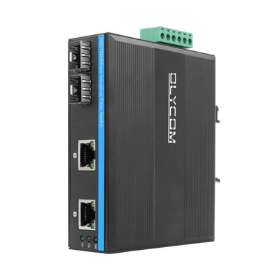 Chuyển đổi mạng công nghiệp với 2 cổng SFP và điện áp cao cho môi trường ngoài trời