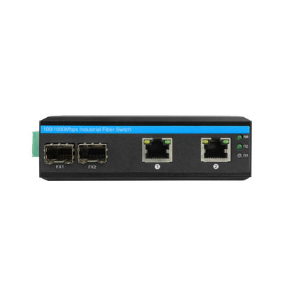 Chuyển đổi mạng công nghiệp với 2 cổng SFP và điện áp cao cho môi trường ngoài trời