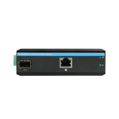 Bộ chuyển đổi phương tiện truyền thông PoE công nghiệp 15.4W 30W không quản lý Ethernet nhanh DIN Rail CE Mini Size