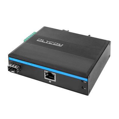 Bộ chuyển đổi phương tiện truyền thông PoE công nghiệp 15.4W 30W không quản lý Ethernet nhanh DIN Rail CE Mini Size