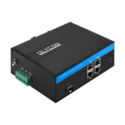 4 cổng Industrial Network Switch Hub 10/100Mbps Fast Ethernet Unmanaged CE FCC