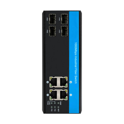 Bộ chuyển mạch Gigabit Fiber 8 cổng Mạng công nghiệp SFP Không quản lý CE Xếp hạng IP40