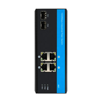 Bộ chuyển mạch Ethernet Gigabit bền bỉ Poe được hỗ trợ 4 cổng RJ45 Đầu vào nguồn dự phòng