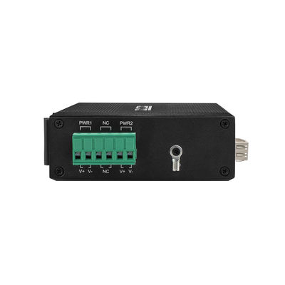 EMC Din Rail 15.4w 30w Media Converter 2 Port Rj45 Hỗ trợ POE AT / AF