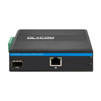 Bộ chuyển đổi phương tiện truyền thông Ethernet công nghiệp SFP Fiber 10/100Mbps Không quản lý vỏ cứng