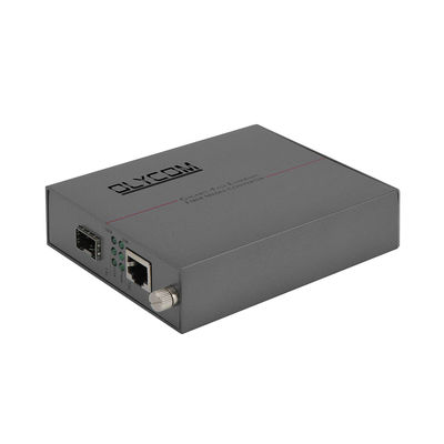 Gigabit không được quản lý Ống quang Ethernet Media Converter SFP Slot DC5V Rack gắn