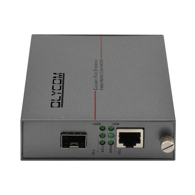 Gigabit không được quản lý Ống quang Ethernet Media Converter SFP Slot DC5V Rack gắn