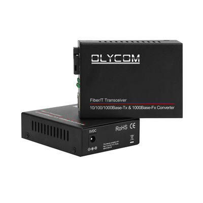 Chuyển đổi phương tiện truyền thông quang WDM sợi duy nhất Gigabit Không quản lý 14-Slot Rack gắn 20KM