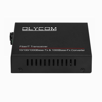 Gigabit PoE Media Converter Singmode SC Fiber 20km 1310/1550nm DC48V Không quản lý