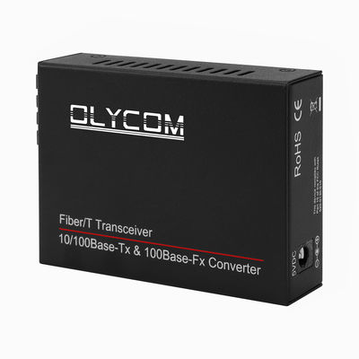 Chuyển đổi phương tiện truyền thông Gigabit PoE 15.4W 30W không quản lý PoE Active Duplex SM MM Fiber CE